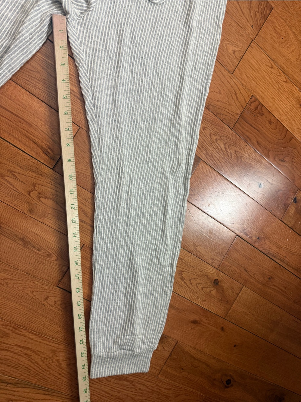 Caution to the Wind Grey/White Striped Lightweight Sleeveless Jumpsuit - Picture 6 of 6